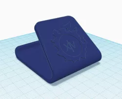 Phone Holder/Stand with Final Fantasy 14 logo