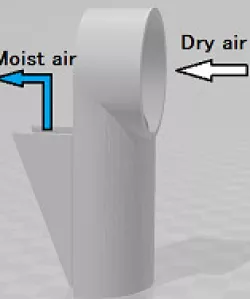 plastic container dry duct