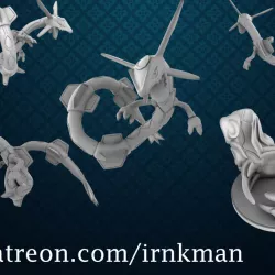 Rayquaza (Pokemon 35mm Scale Series) with slot-in base