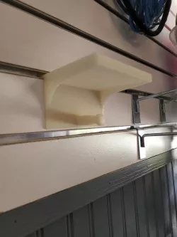 Slatwall Shelf/Hook Combo