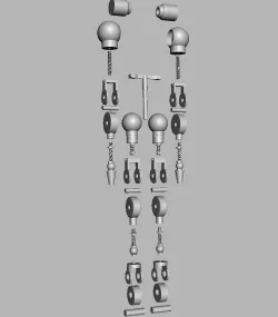 Small Soldiers Chip Hazard Armature Split and Keyed