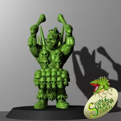 Warpig Clan - Orc Skull Drummer (Supported)