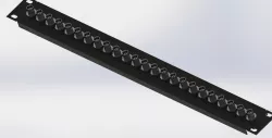 24 Port Rackmount BNC Patch Panel