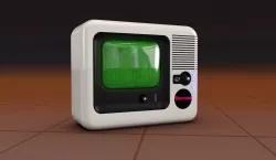 70s Vintage Transport Television for Camping and Lifestyle 3D model