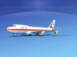  747-100 Jumbo Jet Boeing Aircraft 3D model
