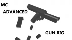 advanced model pistol Low-poly  3D model