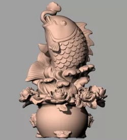 Animal Sculpture Model good models Crafts Fish A027 3D model
