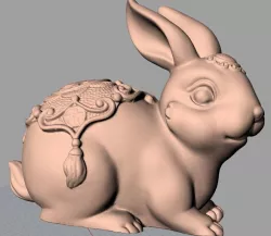 Animal Sculpture Model Rabbit A030 3D model