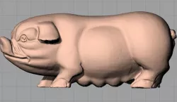 Animal Sculpture Model Sow A098 3D model