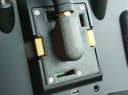 Antenna mount for the OrangeRX OpenLRS transmitter module (JR 1W type)