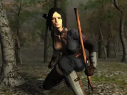 Archer Female Low-poly  3D model