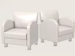 Armchair Low Poly Low-poly  3D model