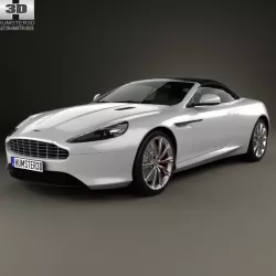  Aston Martin DB9 Volante 2013 3D model