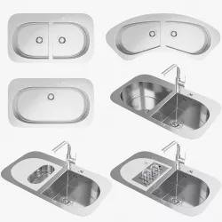 Barazza sinks Low-poly  3D model