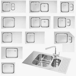 Barazza sinks Low-poly  3D model