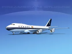Boeing 747-100 Sabena 3D model