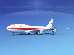Boeing 747-100 TWA 1 3D model