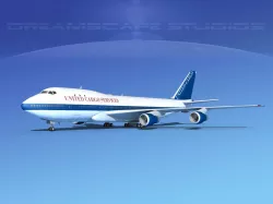 Boeing 747-100 United Cargo 3D model