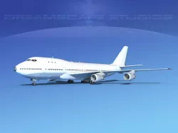 Boeing 747-100 Unmarked 3D model