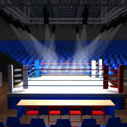 boxing ring Low-poly  3D model