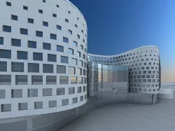 Business center 3D model