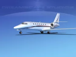 Cessna 680 Citation Sovereign V09 3D model