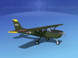 Cessna T-41 Mescalero Royal Thai Army 3D model