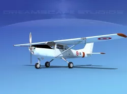 Cessna T-41 Mescalero Singapore AF 3D model