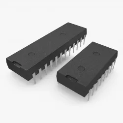 Computer chips 3D model