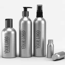 Cosmetic Aluminum Bottles 3D model