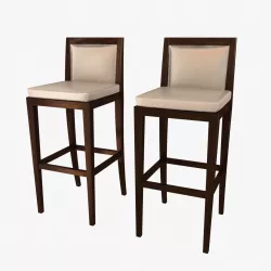 Custom made bar chair 3D model