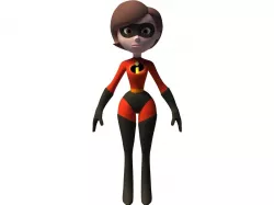 Elastigirl Low-poly  3D model