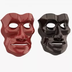 Face Mask Low-poly  3D model
