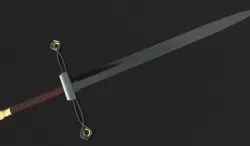 Fancy Golden Sword Low-poly  3D model