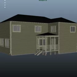 Five Houses 3D model