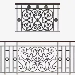 Forged fence 3D model
