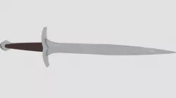 Frodo Sword Sting Low-poly  3D model