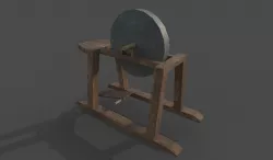 Grindstone Low-poly  3D model