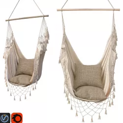 Hammock BOHO IN CREAM COLOR 14000WHT 3D model