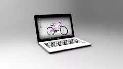 Hp pavilion 14 notebook Low-poly  3D model