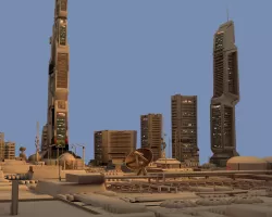 Keppler 22 Colonial City 3D model