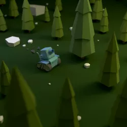 Low Poly Tank Low-poly  3D model