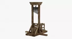 Lowpoly Guillotine Low-poly  3D model