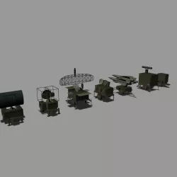 MIM-23 HAWK Low-poly  3D model