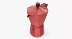 mocha pot 3D model