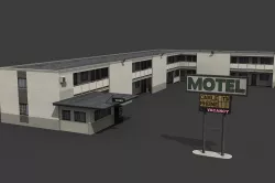 Motel Low-poly  3D model