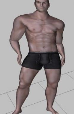 Muscular Man - Base Mesh 3D model