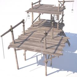 wooden scaffold 3d models 【 STLFinder