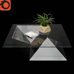 Origami Table 3D model