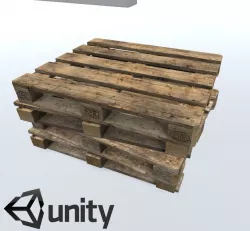 Pallet Pack PBR Low-poly  3D model